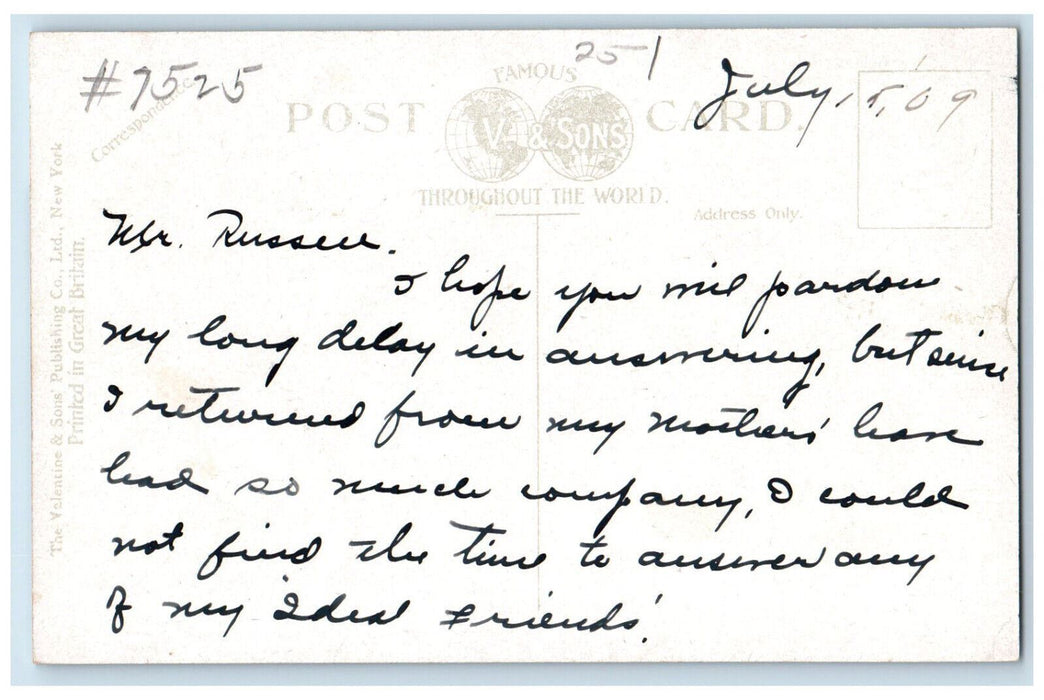 1909 Magazine Point Opposite West Point Hudson River New York NY Postcard