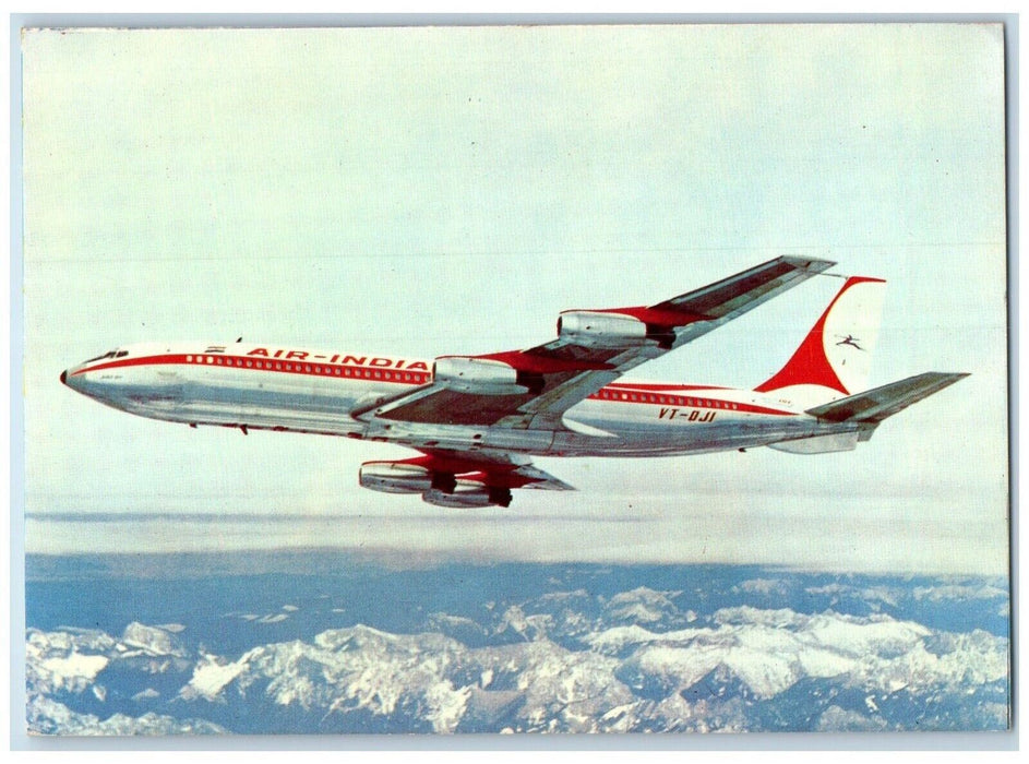 c1905 Air India Boeing 707 Airplane Unposted Antique Postcard