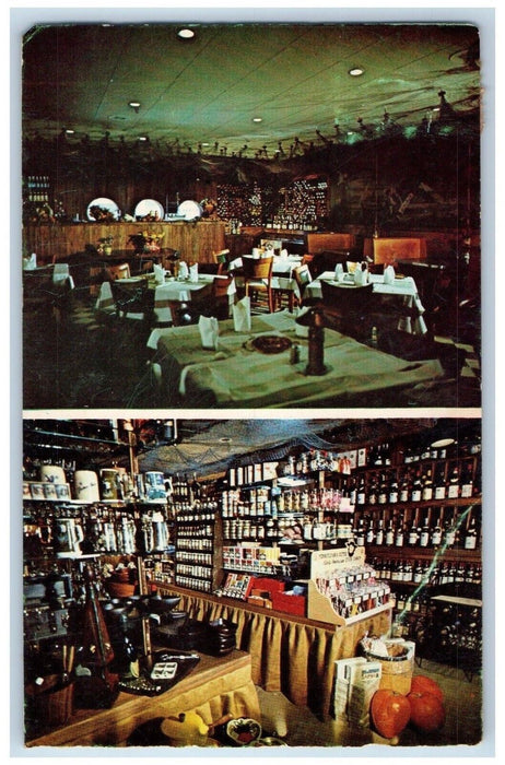 King Neptune Restaurant Wrightsville Beach Fayetteville NC, Dual View Postcard