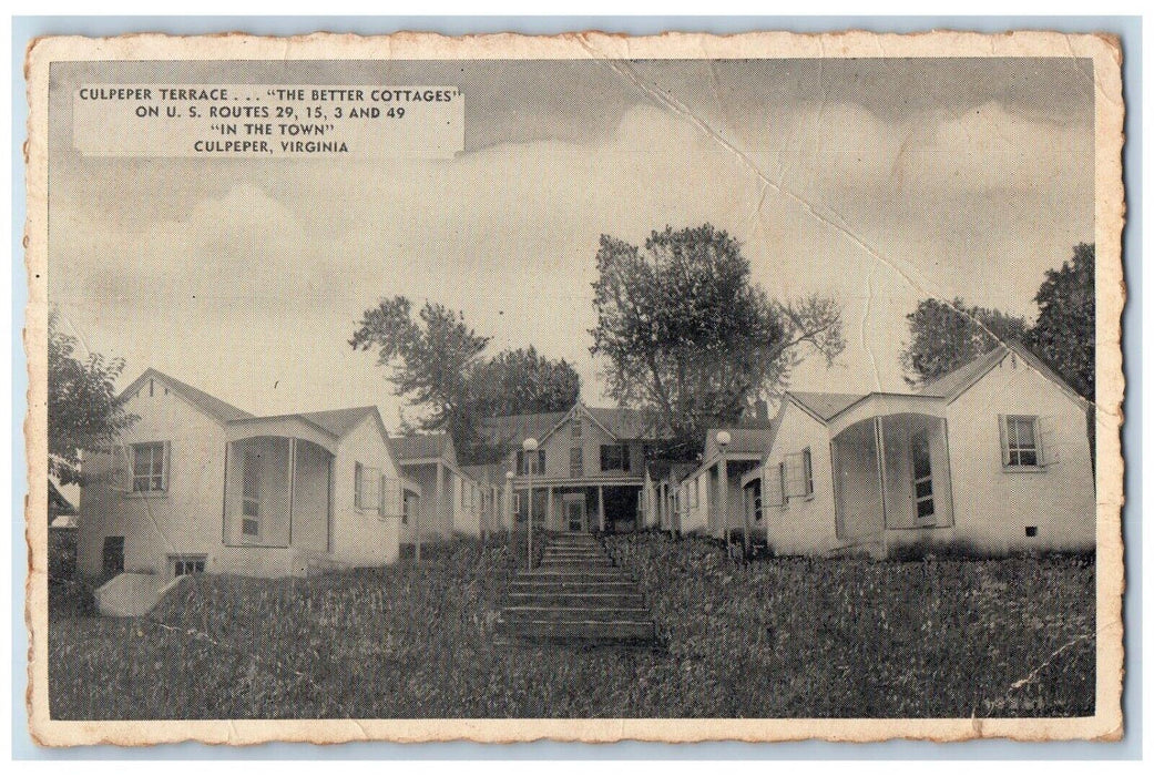 Culpeper Terrace The Better Cottages Culpeper Virginia VA Vintage Postcard