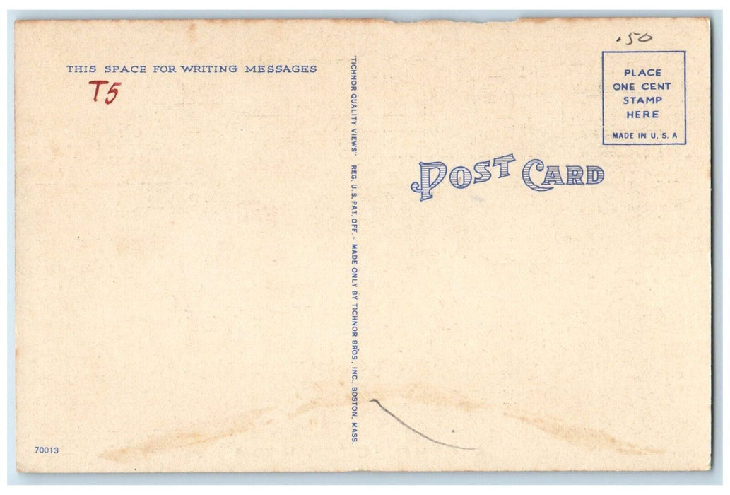 c1930's Greetings From Stephenville Texas TX, Trees And Sea View Postcard