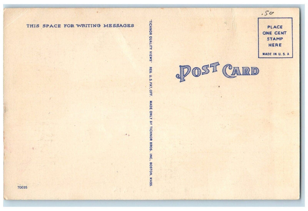c1930's Greetings From Erie Pennsylvania PA, Man Fishing Boat Vintage Postcard