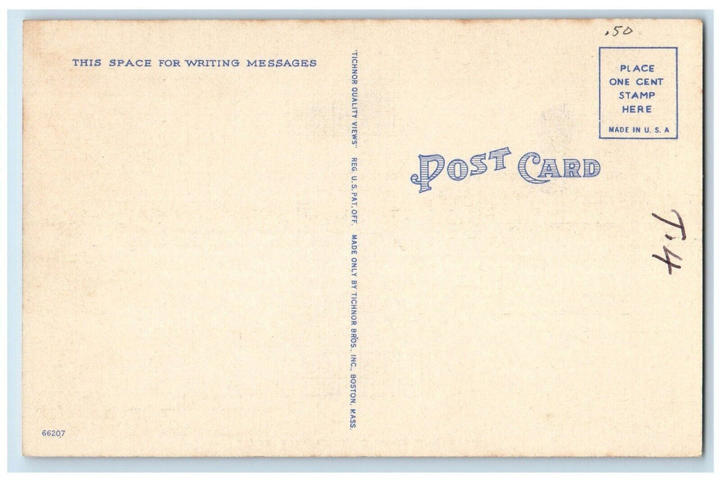 c1940's Greetings From Stephenville Texas TX, Boat View Vintage Postcard