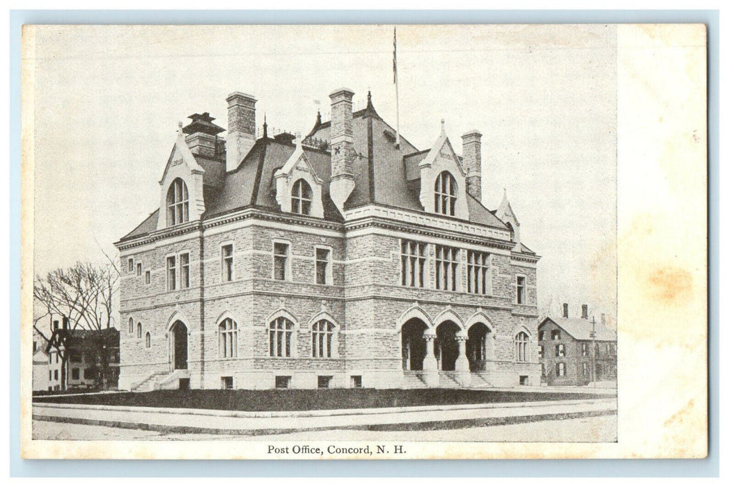 c1905s Post Office Concord New Hampshire NH Unposted Postcard