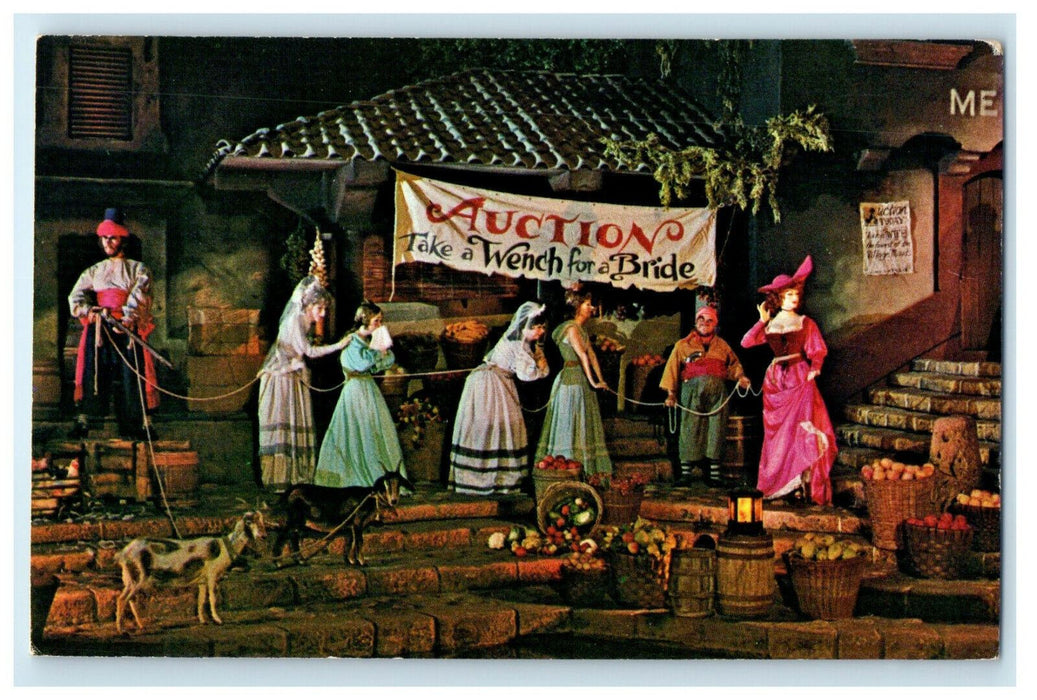 Auction Take a Wench for a Bride, Pirates of the Carribean Postcard