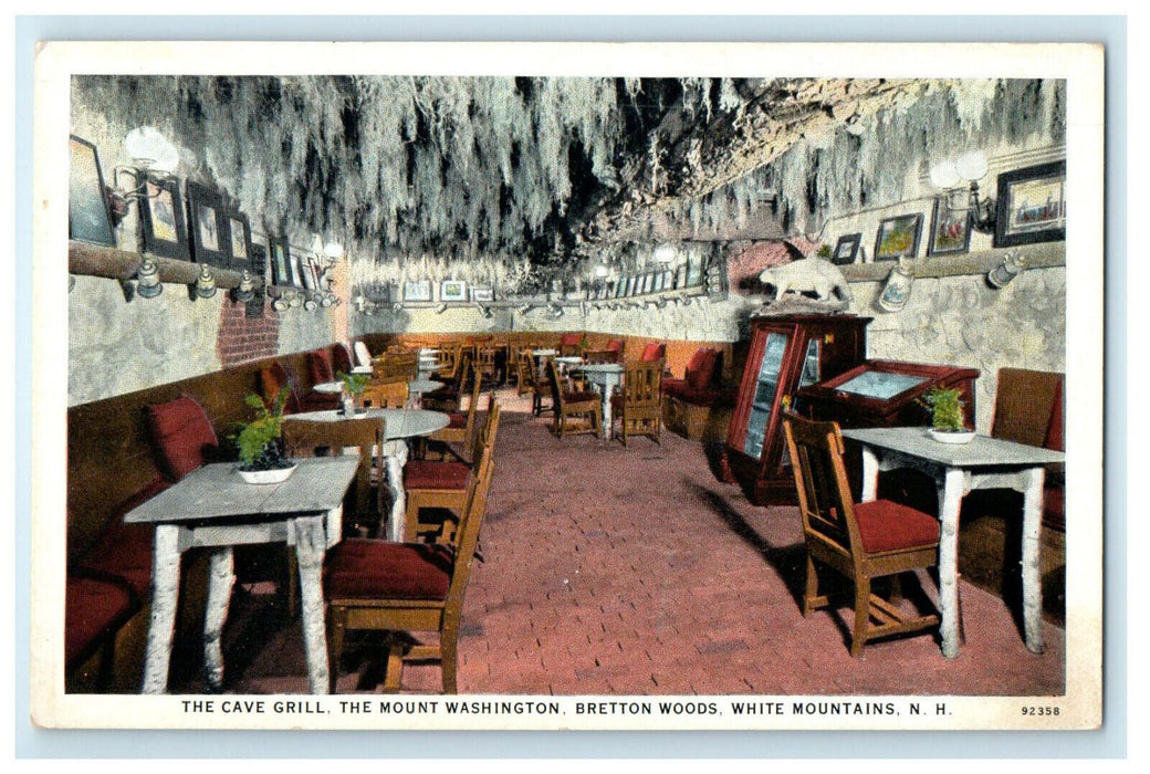 c1920s The Stalagmites on Cave Grill White Mountains New Hampshire NH Postcard
