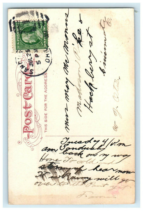 1911 Bathing Pavilion, Cedar Point, Ohio OH Antique Posted Postcard