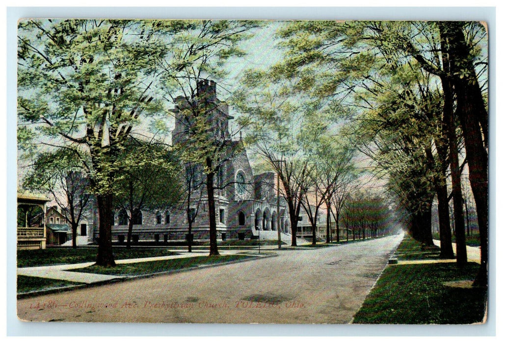1910 Collingwood Avenue Presbyterian Church, Toledo Ohio OH Postcard