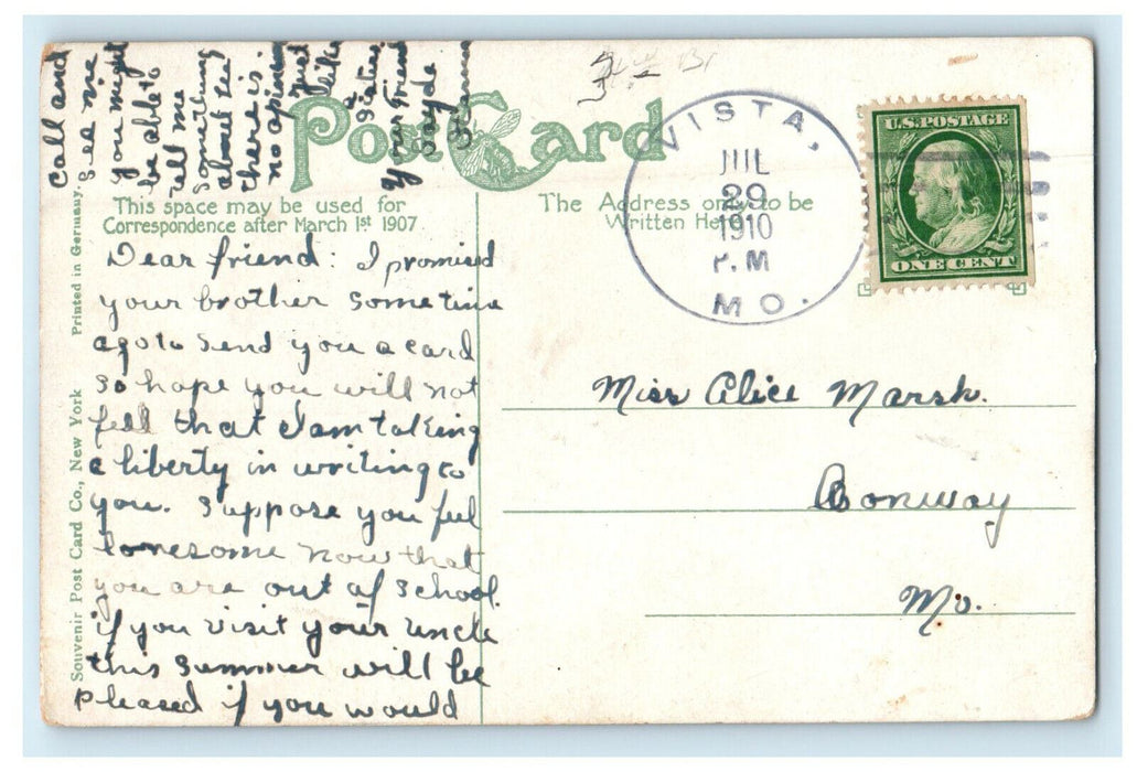 1910 Collingwood Avenue Presbyterian Church, Toledo Ohio OH Postcard