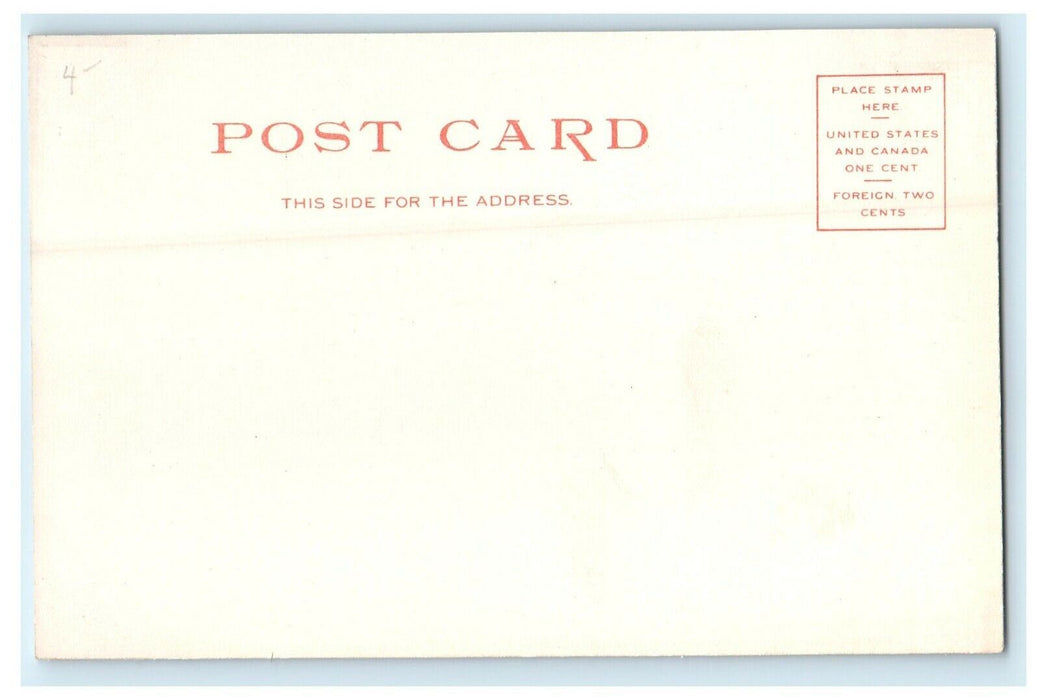 1905 Central Church and Armory, Worcester, Massachusetts MA Antique Postcard