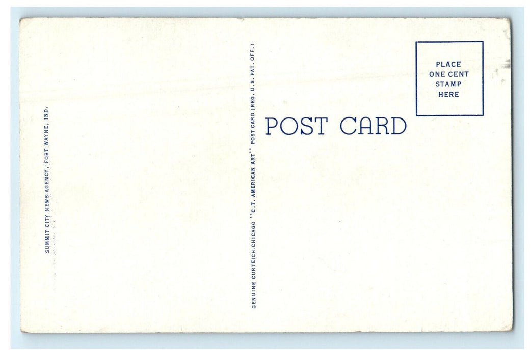 c1920s Masonic Temple and Scottish Rite Cathedral Fort Wayne Indiana IN Postcard