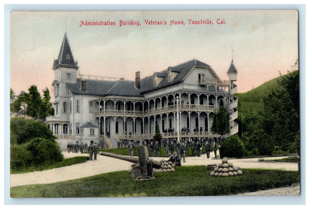 c1910 Administration Building Veterans Home California CA Unposted Postcard