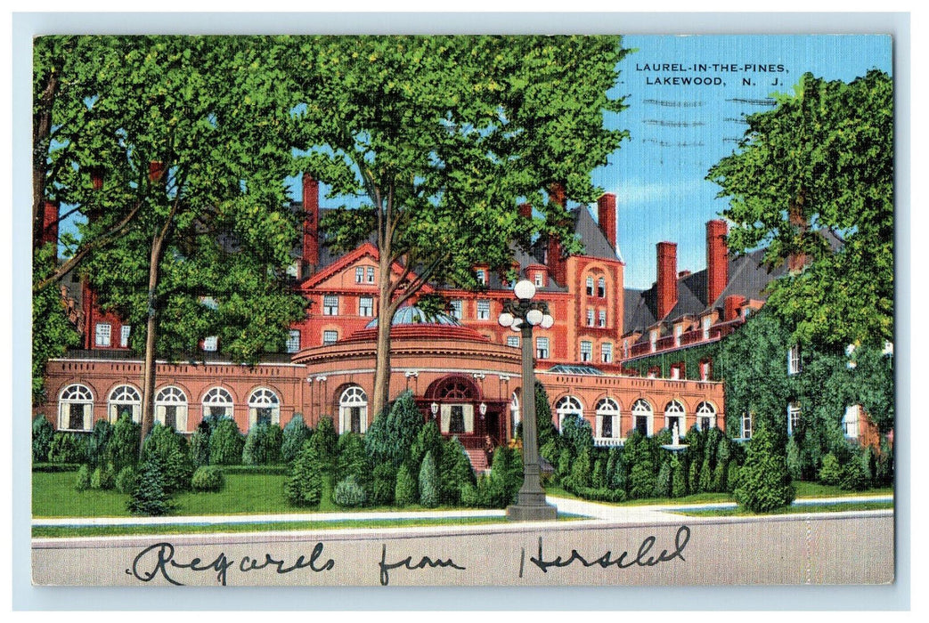 1941 Laurel In The Pines, Lakewood New Jersey NJ Posted Postcard