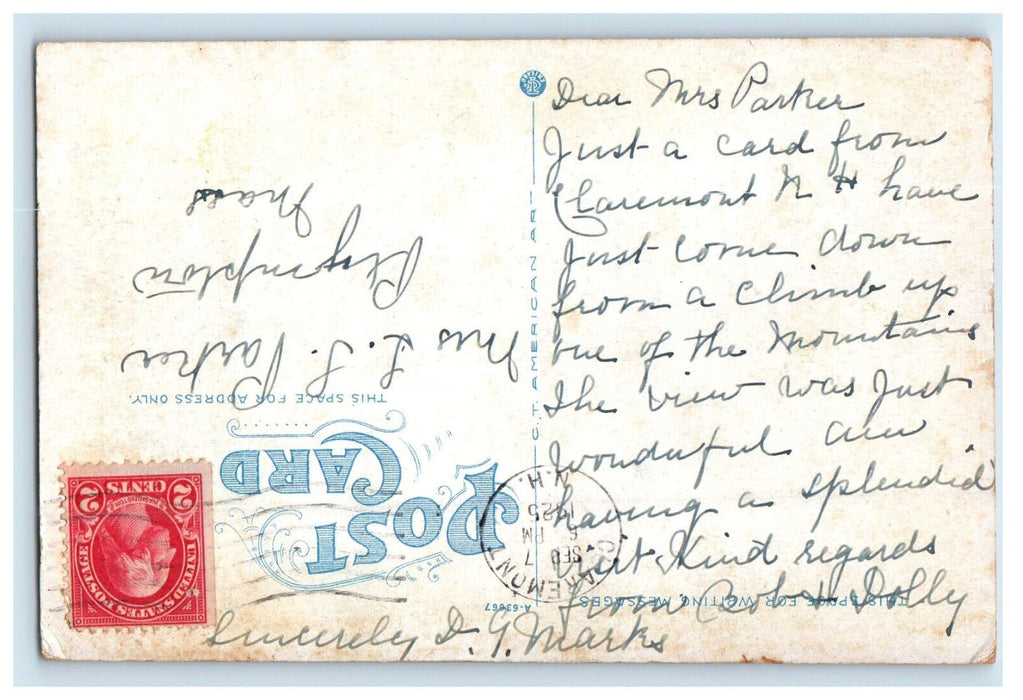 1925 Sullivan Machine Shops Claremont New Hampshire NH Posted Postcard