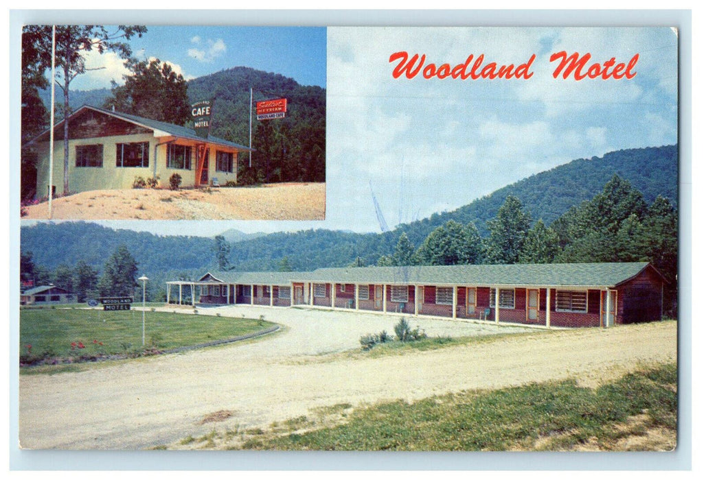 c1960's Woodland Motel Dillsboro North Carolina NC Unposted Postcard