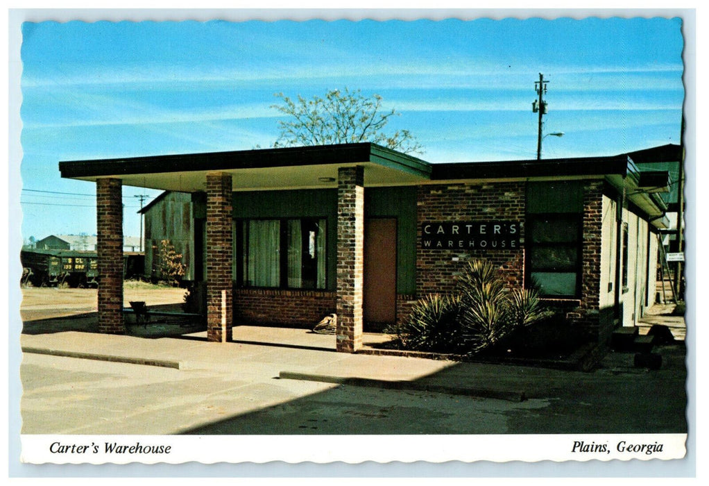 Started in 1943 Carter's Warehouse Plains Georgia GA Unposted Postcard
