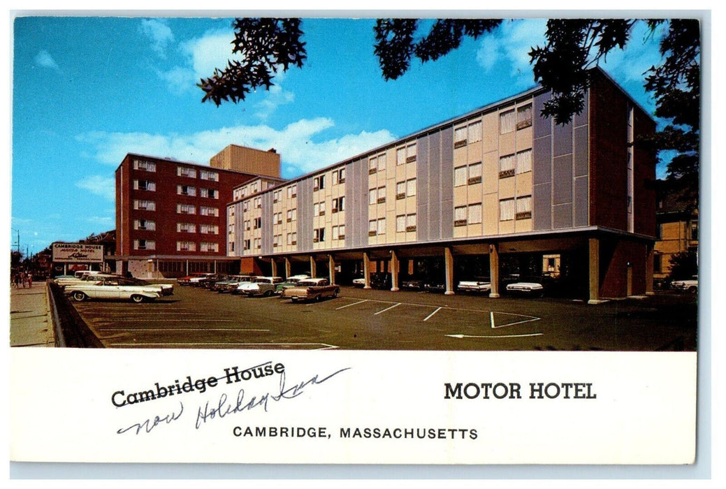 Cambridge House Motor Hotel Building Cars Cambridge Massachusetts MA Postcard