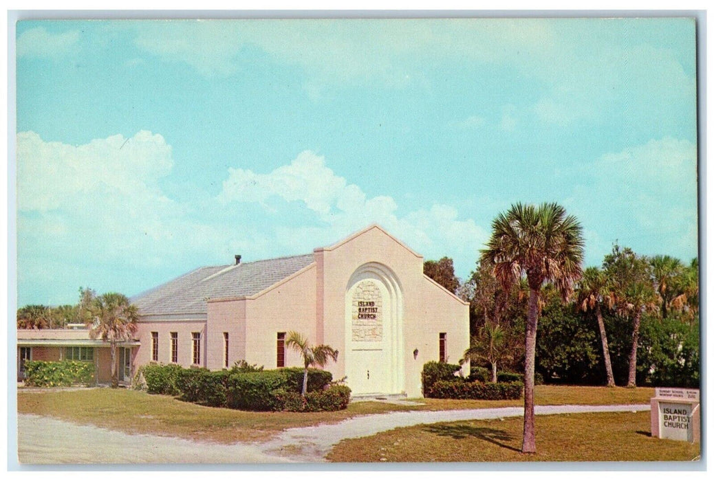 c1950's The Island Baptist Church, Anna Maria Island Manatee County FL Postcard