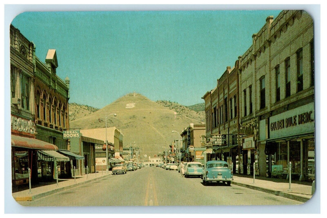 c1960's Tenderfoot Mt. And The S From F Street Salida Colorado CO Postcard