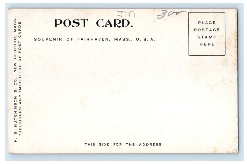 c1905 The New High School Building Fairhaven Massachusetts MA Antique Postcard