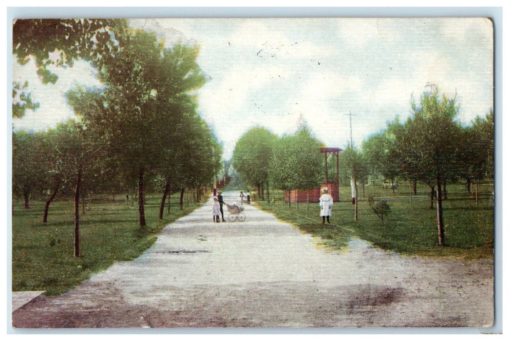 1911 View Of Alpine Park Stroller Salida Colorado CO Posted Antique Postcard