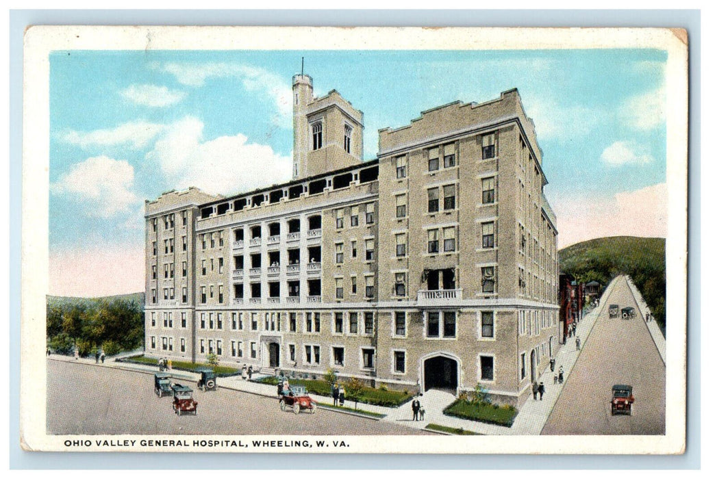 1920 Ohio Valley General Hospital Wheeling West Virginia WV Postcard