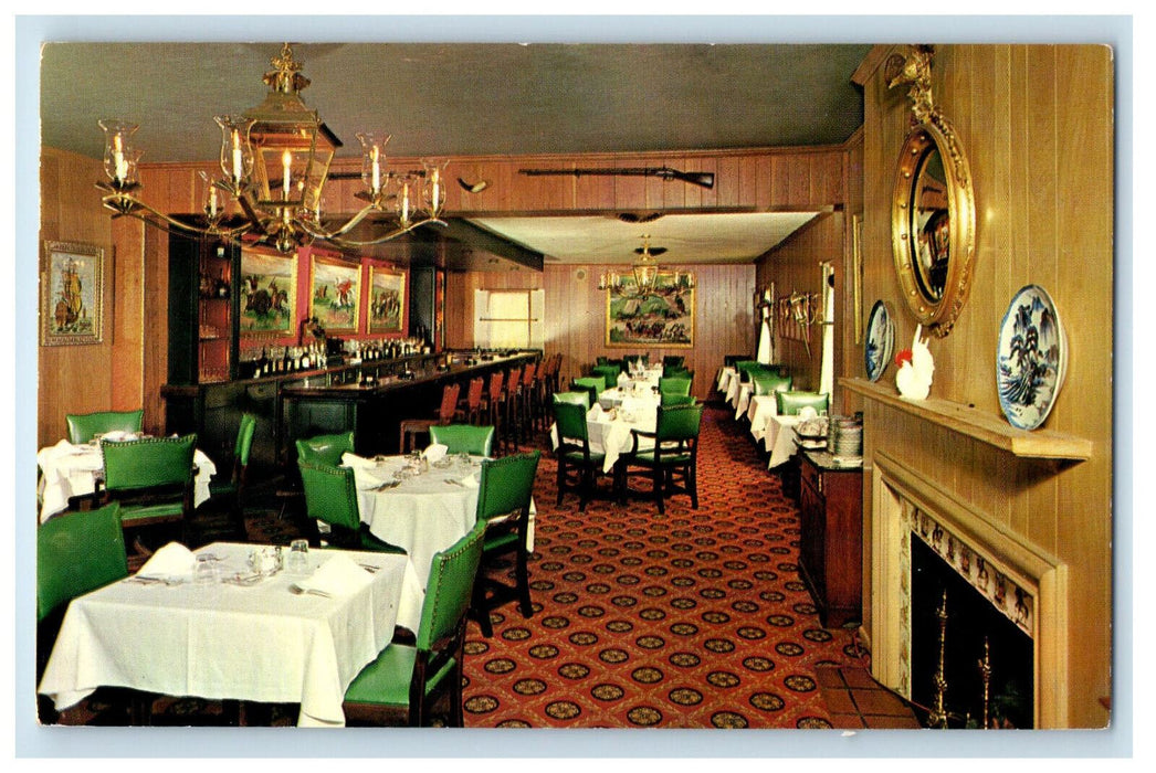 c1960s Interior Indian Chief Room Red Lion Inn Avenue Hackensack NJ Postcard