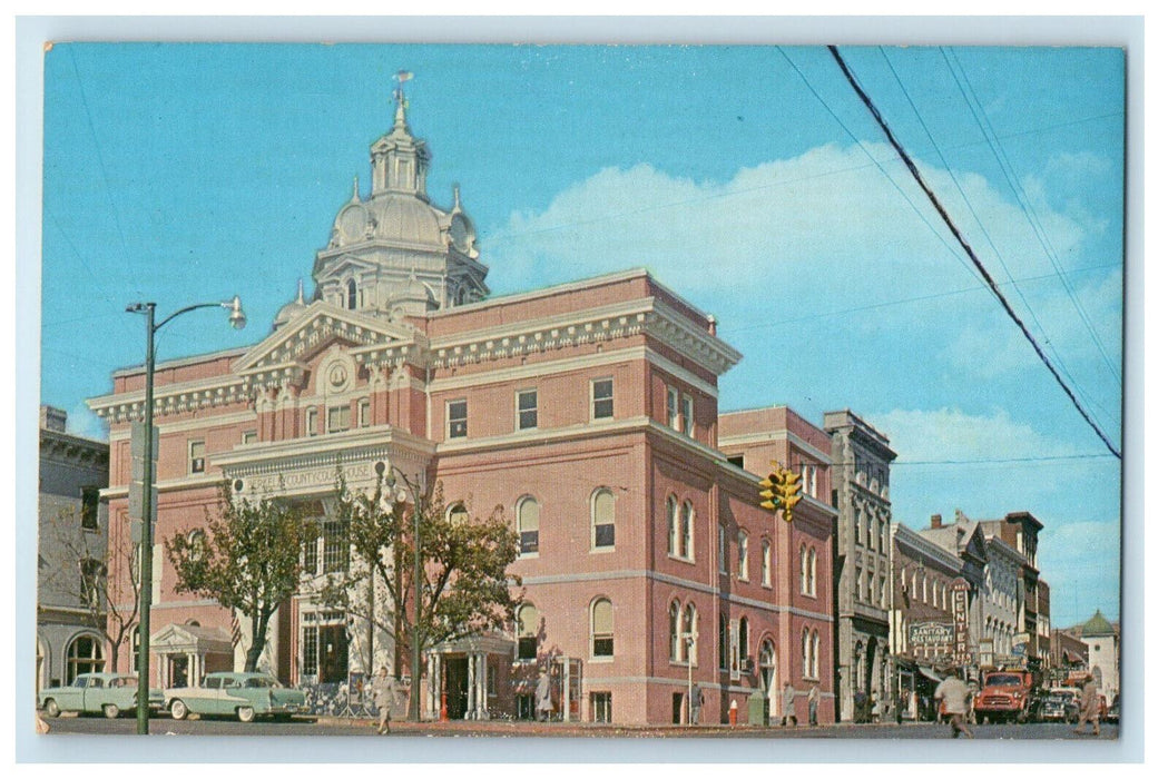 c1940s Berkeley County Court House Martinsburg West Virginia WV Postcard