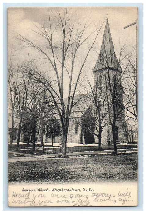 1907 Episcopal Church Shepherdstown West Virginia WV Posted Antique Postcard