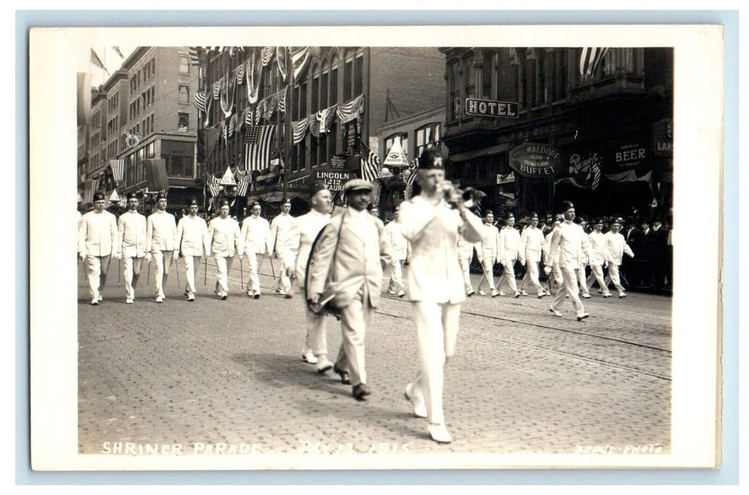 c1910's Shriner Parade Seattle Washington WA RPPC Photo Antique Postcard