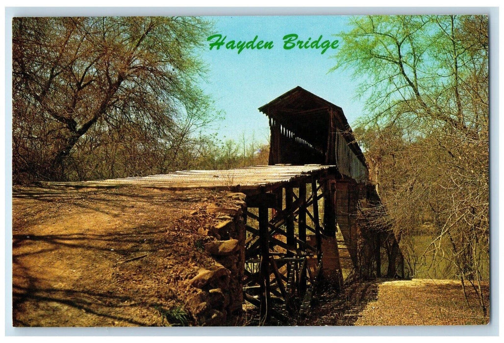 c1960's Hayden Bridge, Located on Locust Fork, Black Warrior River AL Postcard