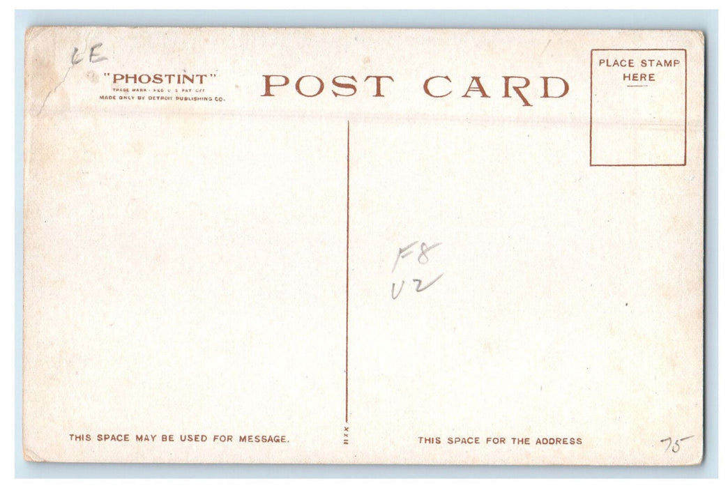 c1910 Clock Tower, Ferry Building San Francisco California CA Phostint Postcard