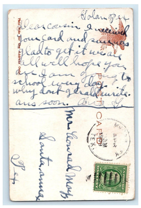1909 College Notre Dame Fall River Massachusetts MA Posted Antique Postcard