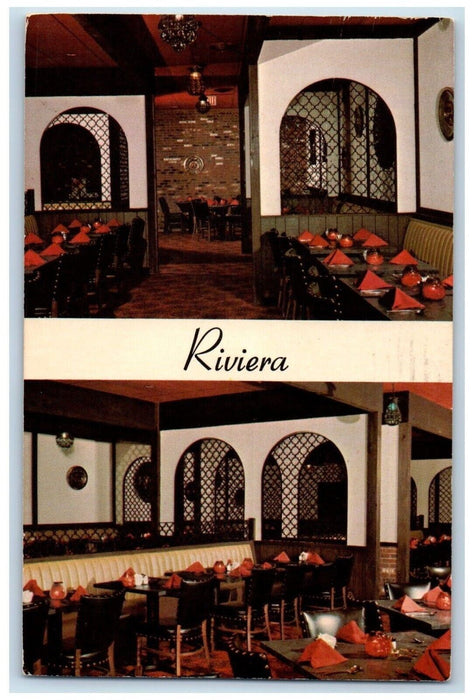 1972 Riviera Ristorante Italiana Alexandria Virginia VA Posted Postcard