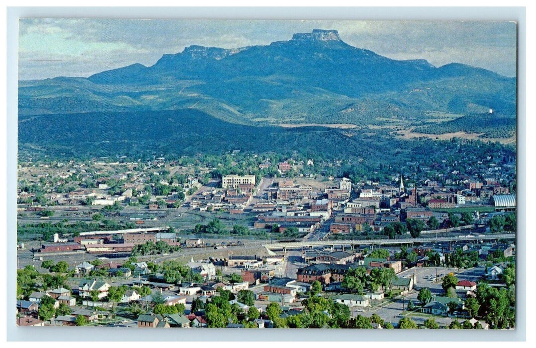 c1960's View Of Old Santa Fe Trail Fishers Peak Trinidad Colorado CO Postcard