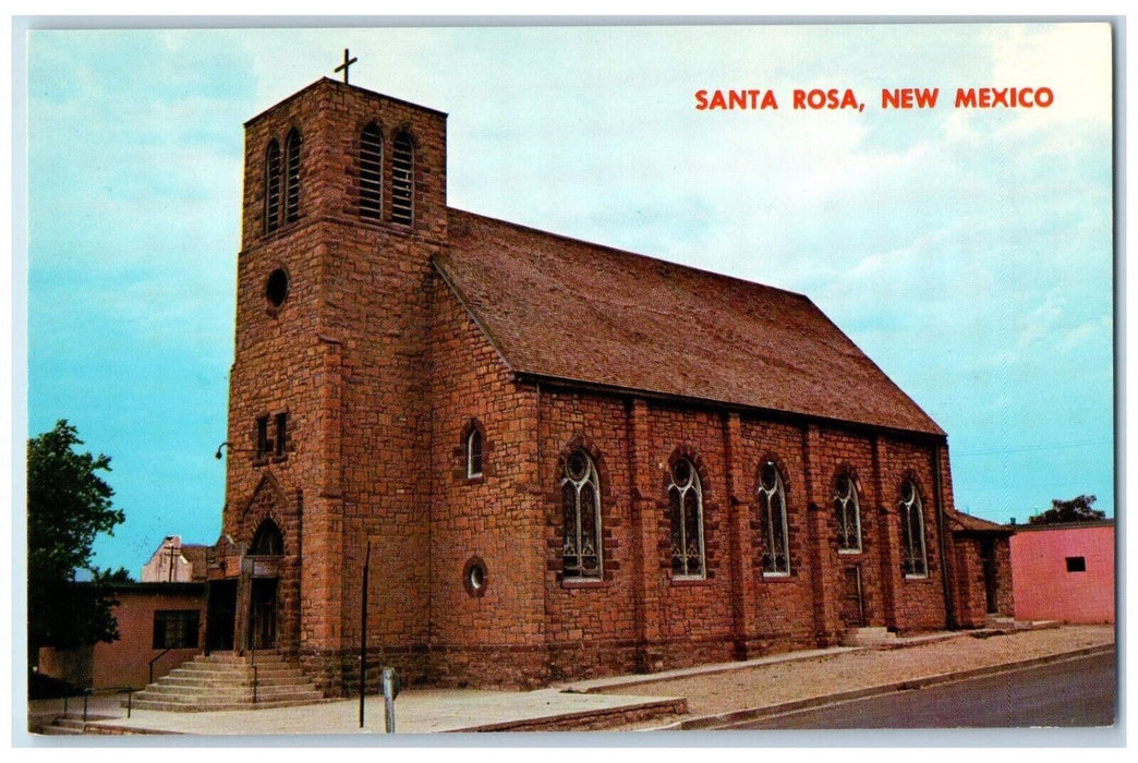 c1960's St. Rose of Lima Church, Santa Rosa Mexico MX Vintage Postcard