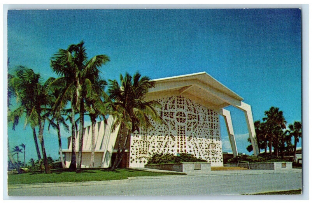 c1950's Second Presbyterian Church in Fort Lauderdale Florida FL Postcard