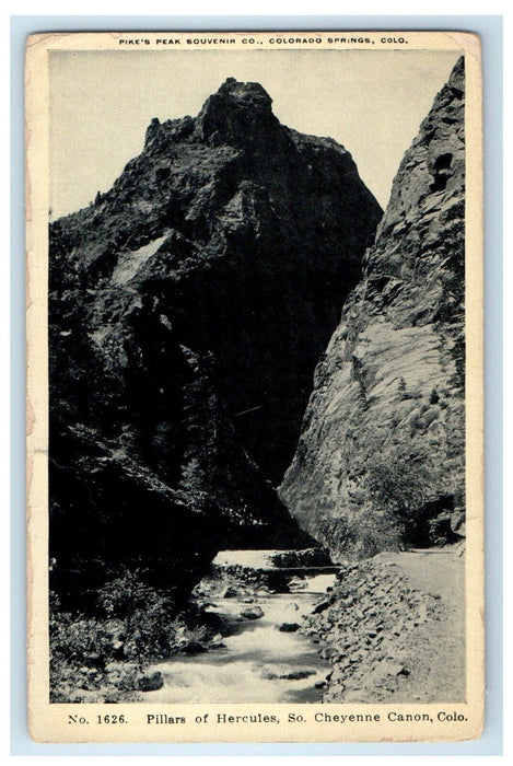 c1910's Pillars Of Hercules South Cheyenne Canon Colorado CO Antique Postcard