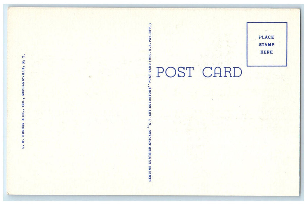 c1930's Bathing Beach The Hearthstone Public Camp Lake George NY Postcard