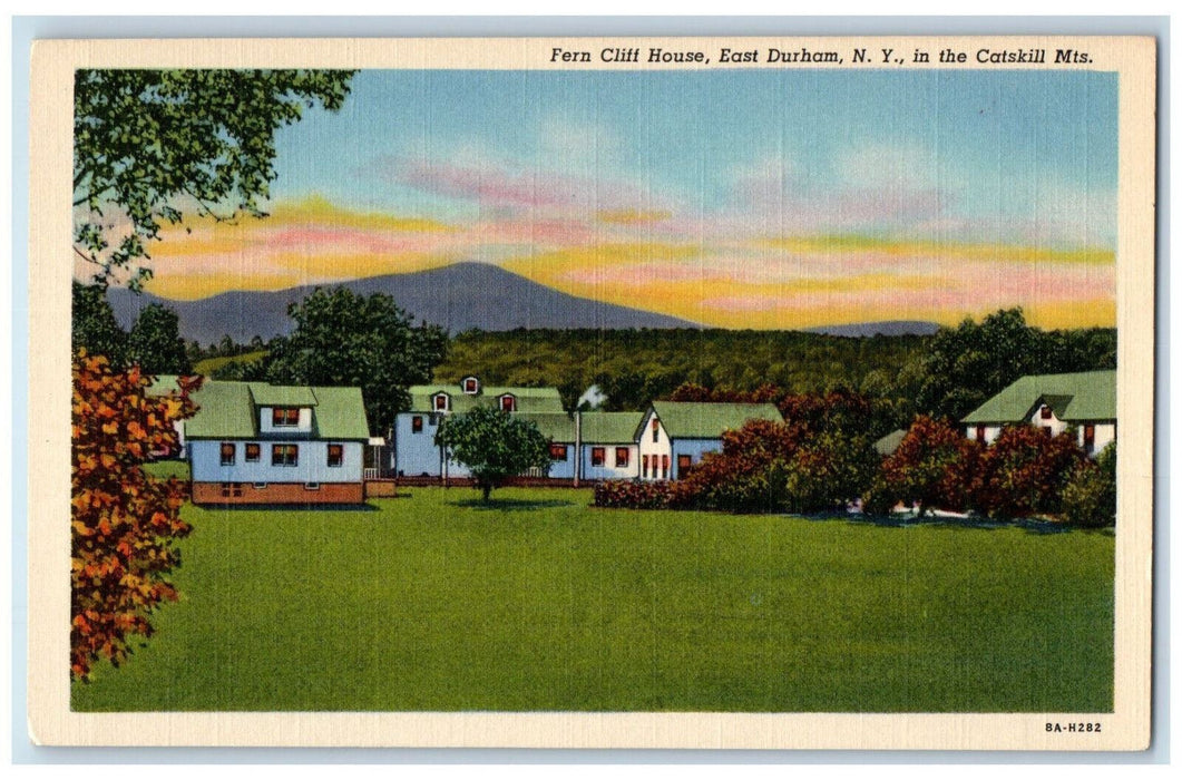 c1940's Fern Cliff House East Durham Catskill Mts. New York NY Postcard