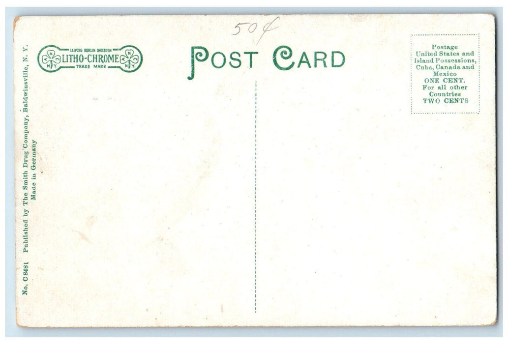 c1910 Sagawatha Boat Club On The Seneca Exterior Baldwinsville New York Postcard