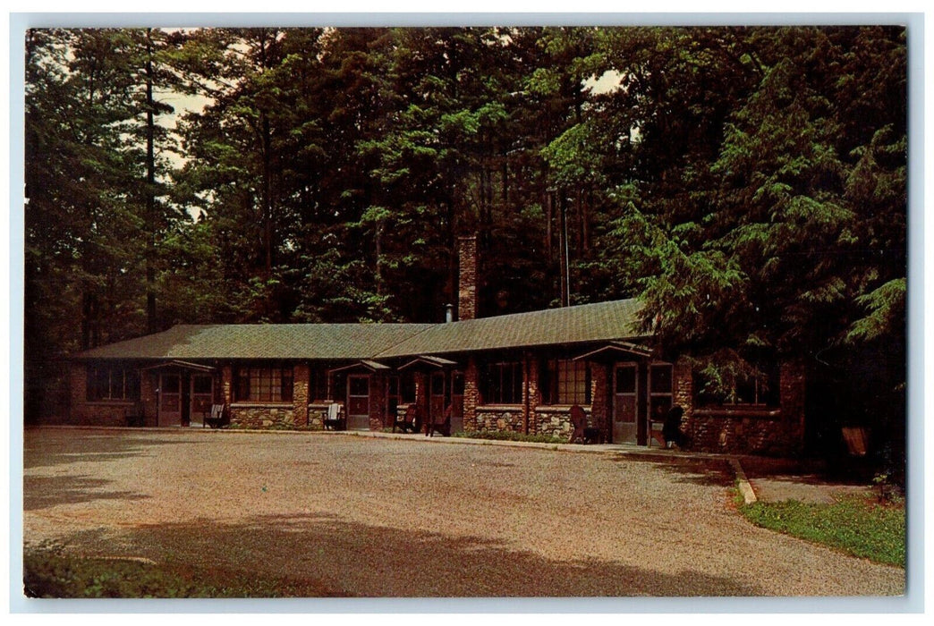 c1960 Pinewood Lodge Letchworth State Park Exterior Castile New York NY Postcard