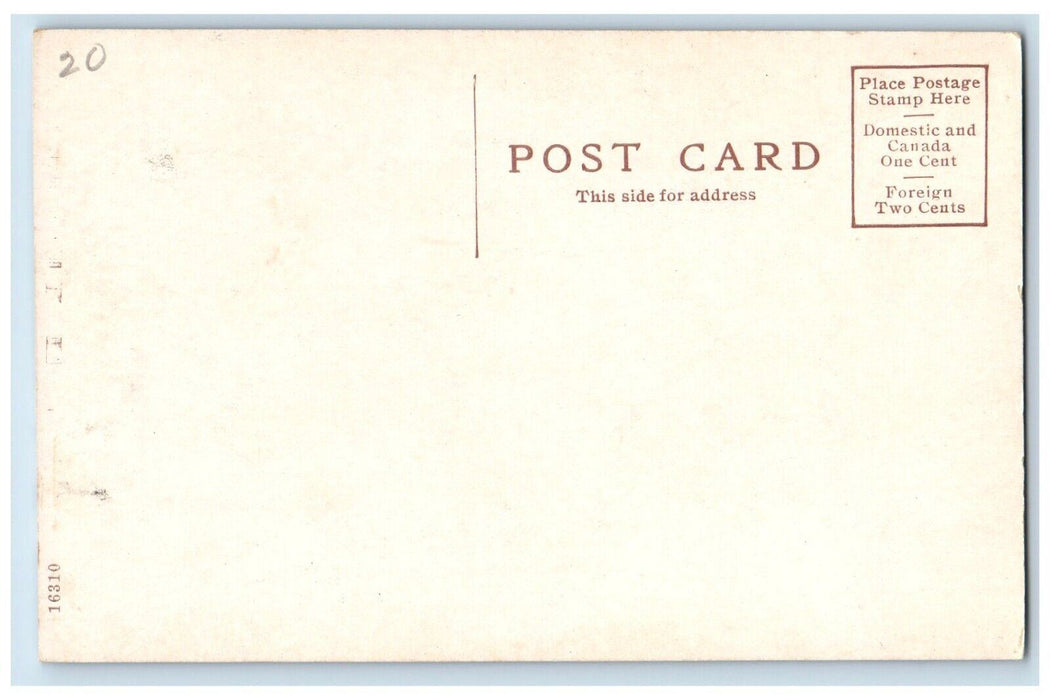 c1910 Edwards Restaurant Interior Table Chairs Niagara Falls New York Postcard