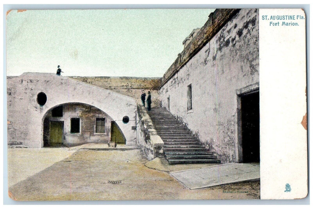 View Of Fort Marion St. Augustine Florida FL Tuck's Unposted Antique Postcard