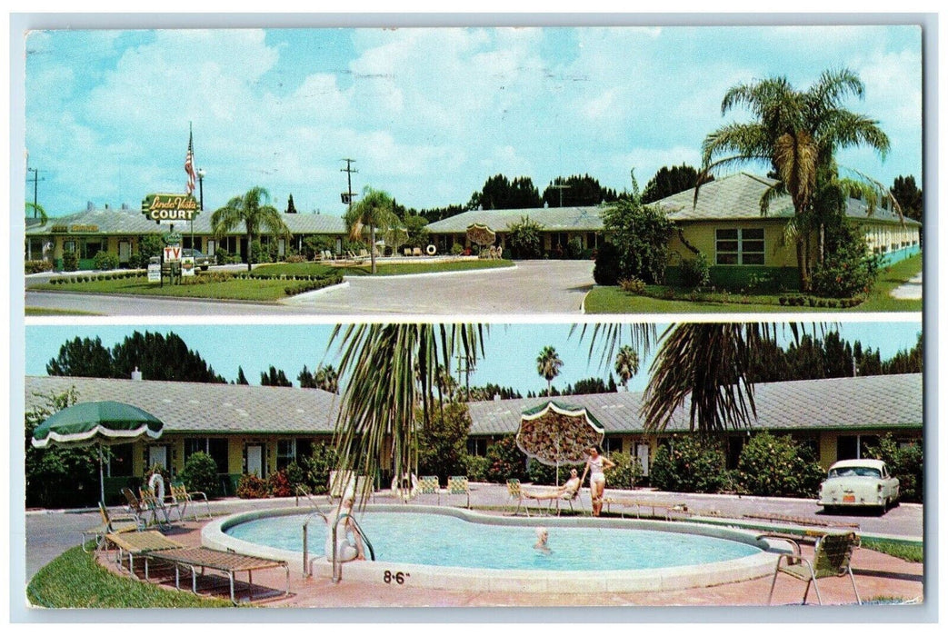 1962 Linda Vista Court Motel And Swimming Pool St. Augustine Florida FL Postcard