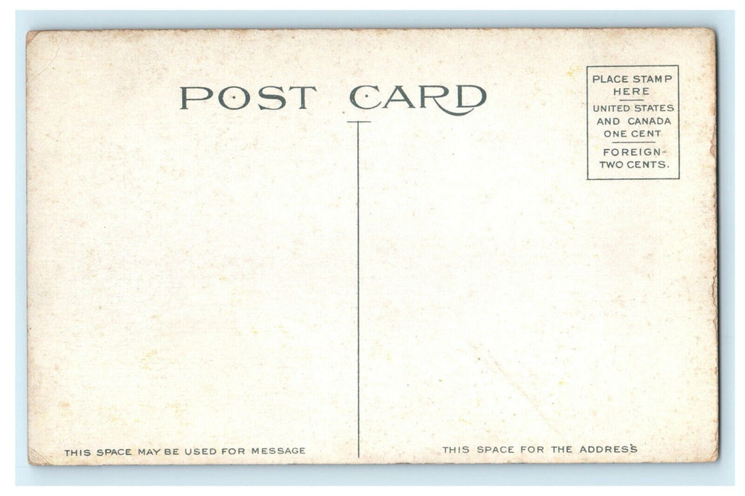 1913 Wabash River and Tecumseh's Trail, La Fayette Indiana IN Postcard