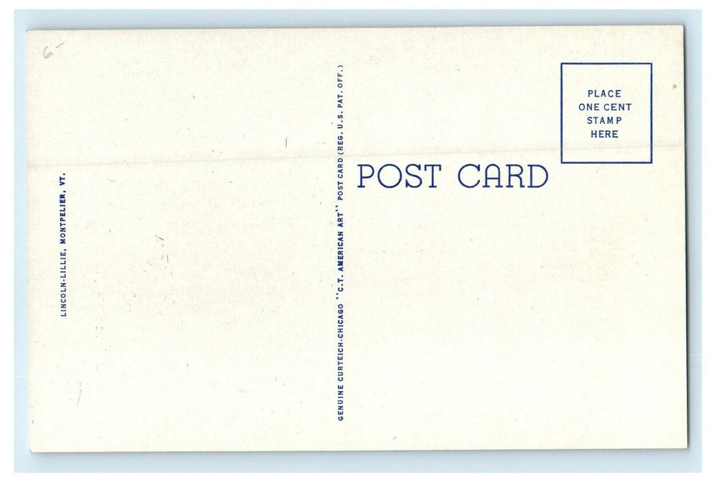 Post Office And Washington County Court House Montpelier Vermont VT Postcard