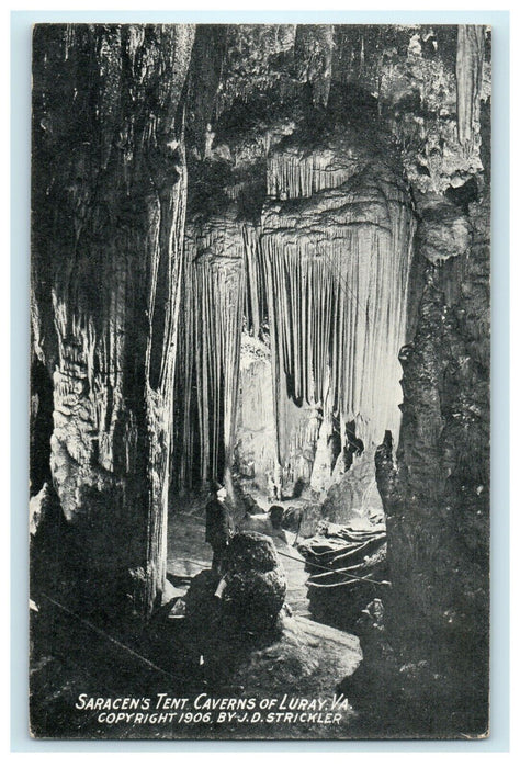 1906 Saracens Tent Caverns of Luray, Virginia VA Antique Postcard