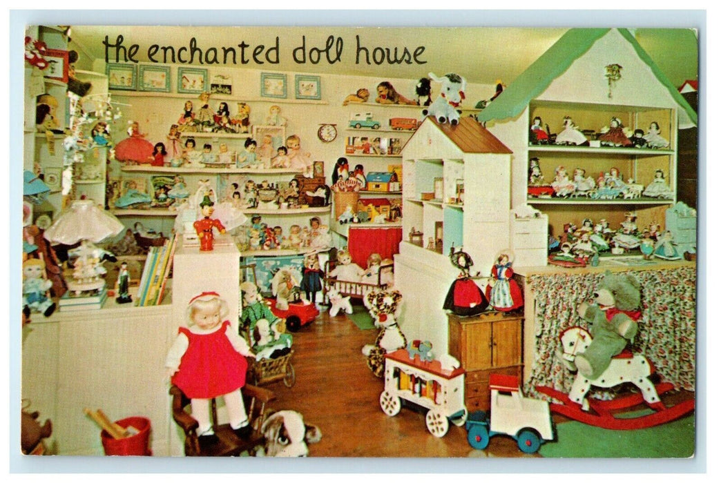 The Enchanted Doll House Manchester Center Vermont VT Advertising Postcard