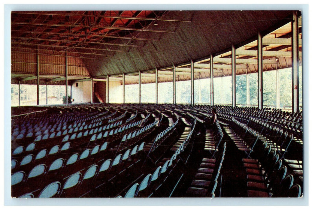 Amphitheater Interior, Tanglewood, Lenox Massachusetts MA Unposted Postcard